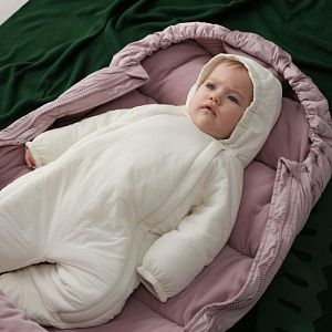 Комбинезон утепленный Leokid "Луни", молочный